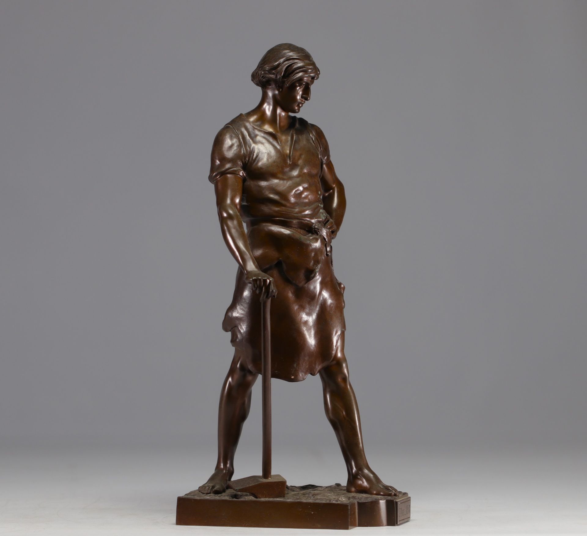 Emile - Louis PICAULT (1833-1915). "Pax et Labor" Statue in bronze. - Bild 2 aus 4