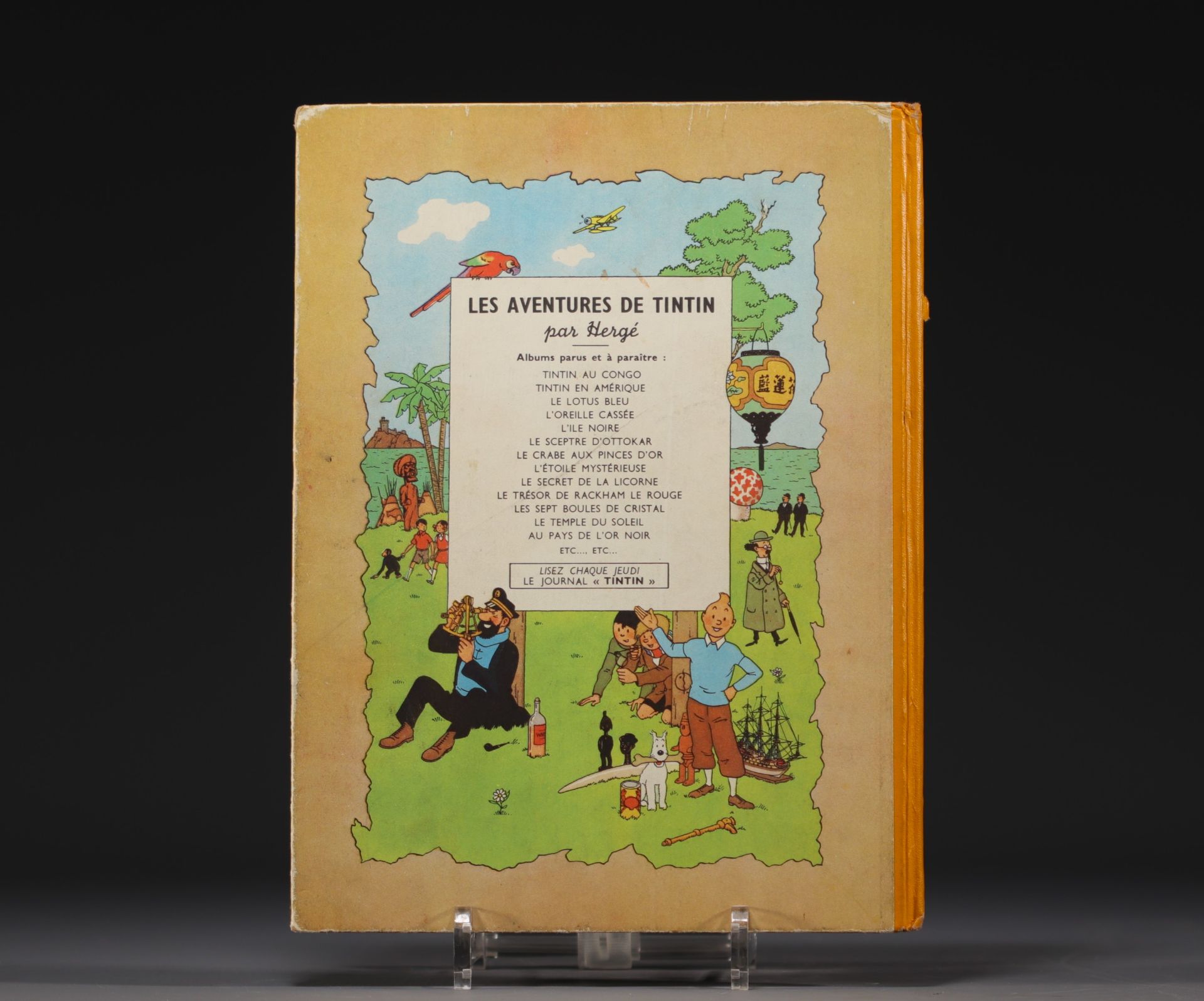 Tintin - "Tintin in the Land of Black Gold" album, 1950 edition. - Bild 2 aus 2