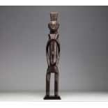 Africa Nigeria - Large carved wooden Chamba statue.