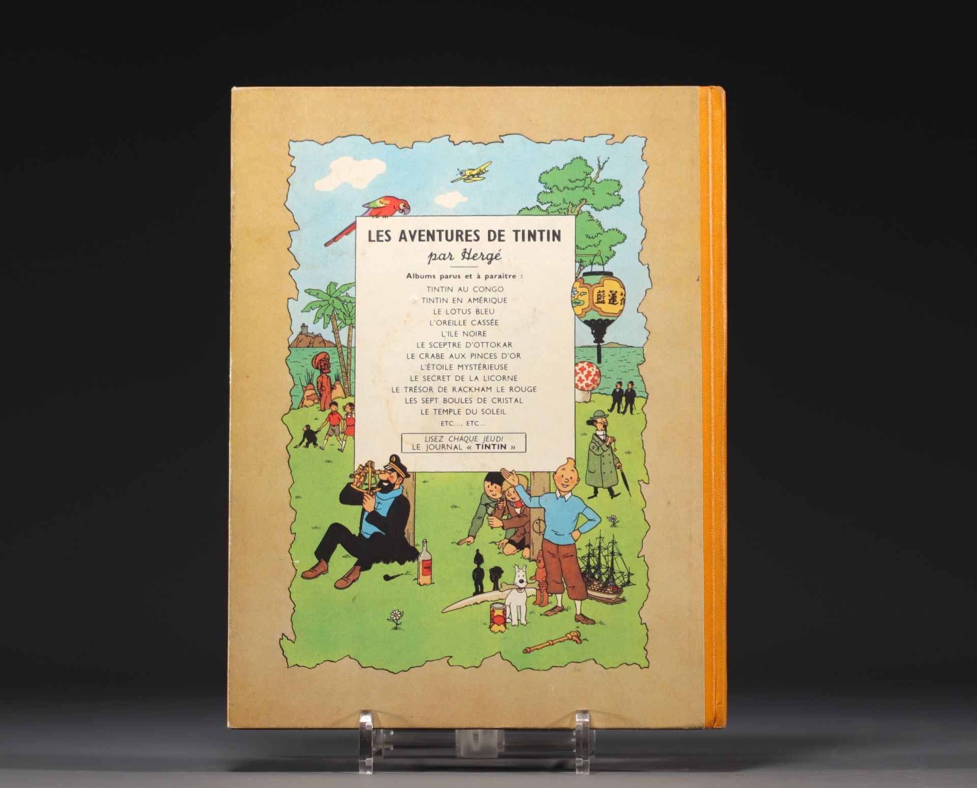 Tintin - "Temple of the Sun" album, 1949 edition. - Bild 2 aus 2