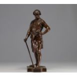Emile - Louis PICAULT (1833-1915). "Pax et Labor" Statue in bronze.