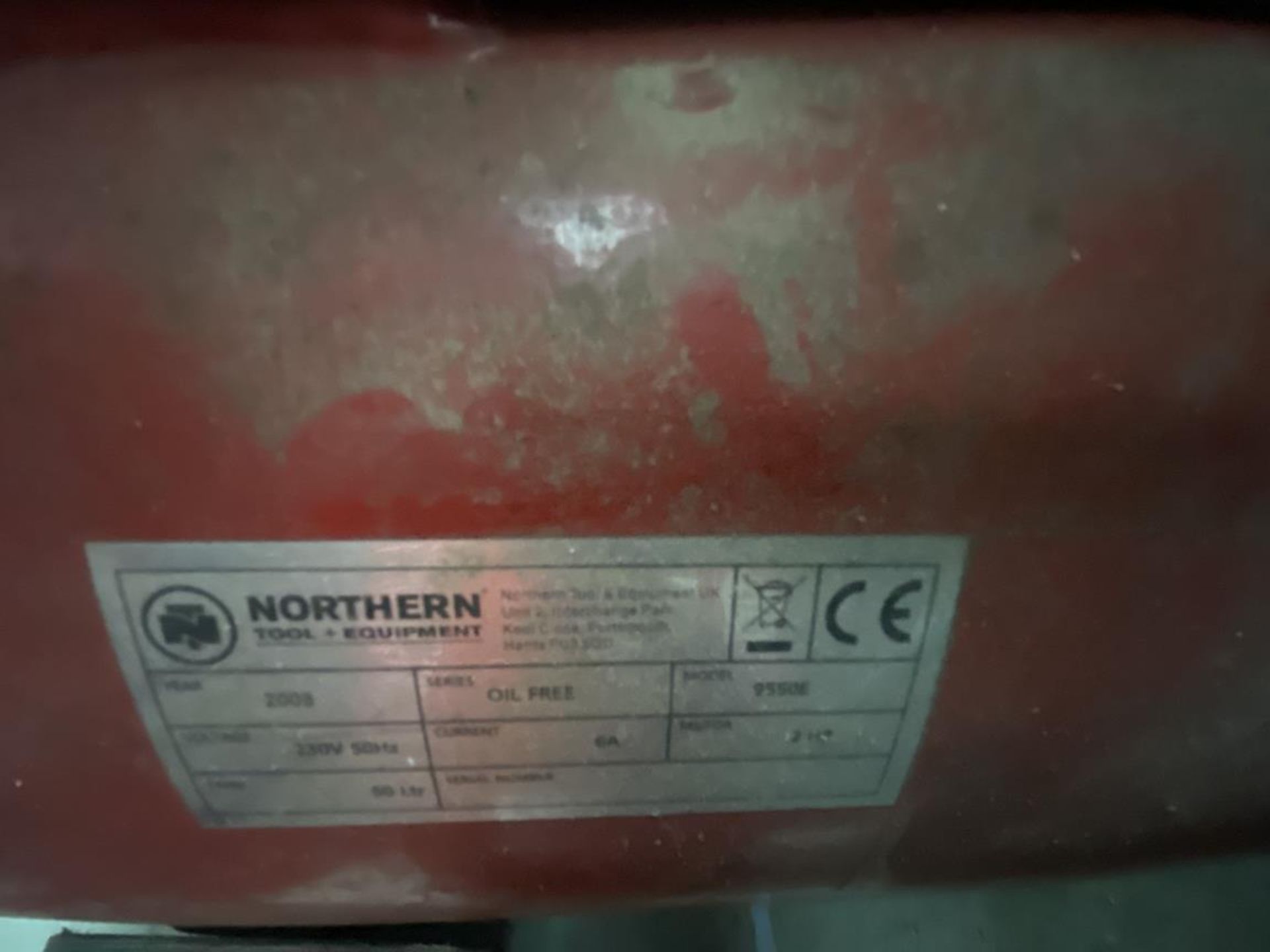 Northern model 9550 reciever mounted(50L) air compressor - Image 2 of 2