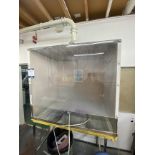 Fabricated fettling booth, 1150 x 770 x 1060mm