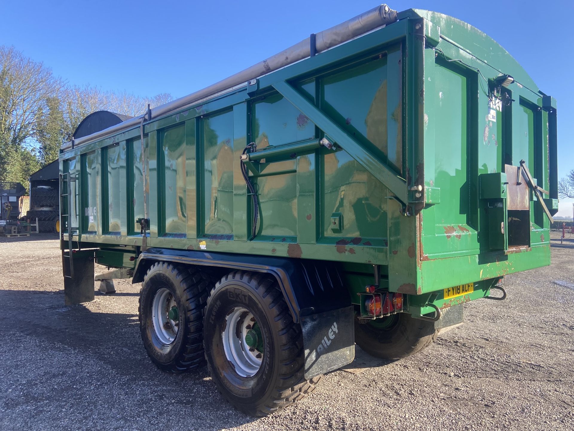 2015 Bailey TB 16-Ton Double Axle Hydraulic Tipper Trailer S/No. 14278, 560/60R22.5 Flotation - Image 7 of 10