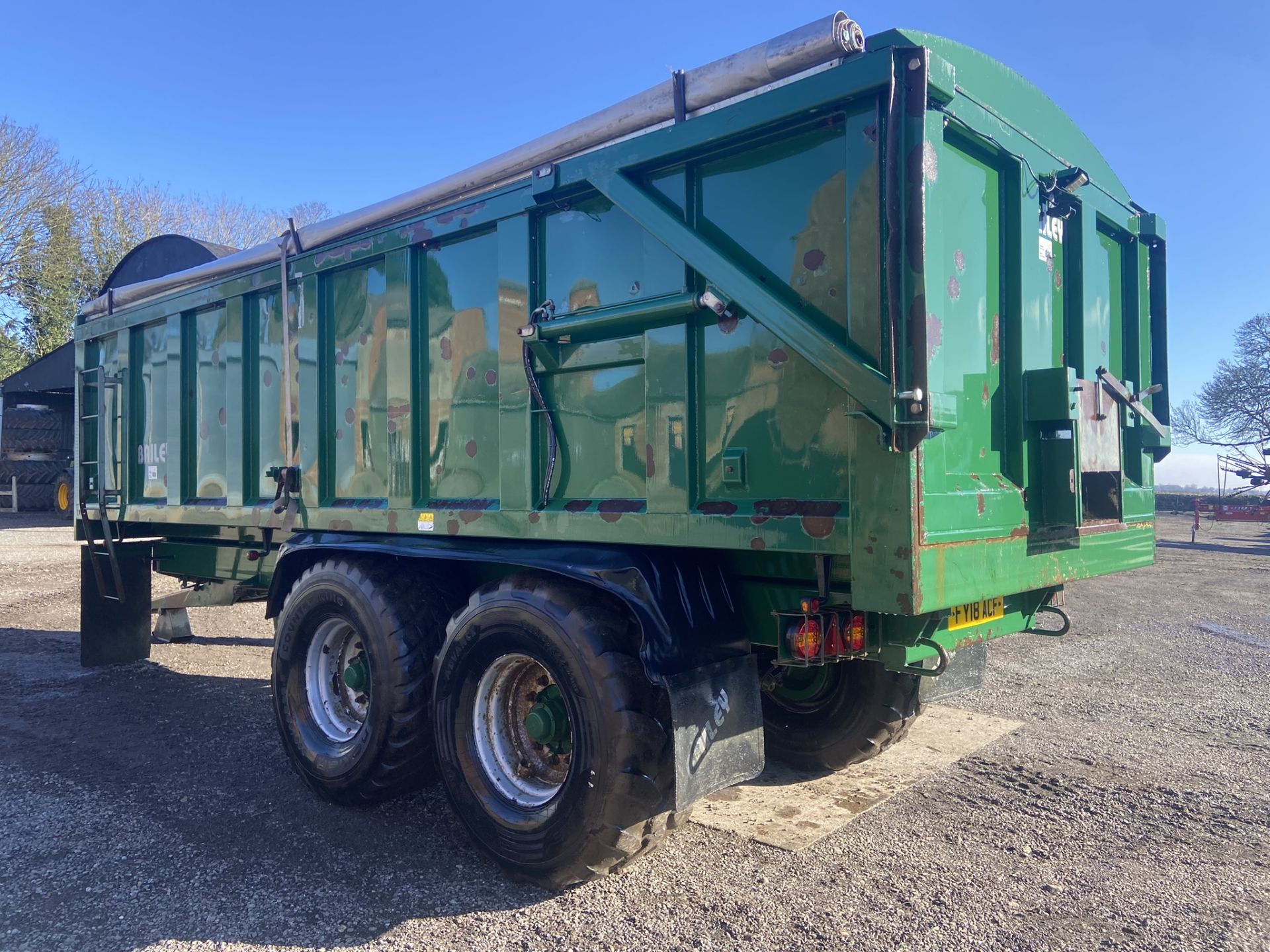 2015 Bailey TB 16-Ton Double Axle Hydraulic Tipper Trailer S/No. 14277, 560/60R22.5 Flotation - Image 7 of 10