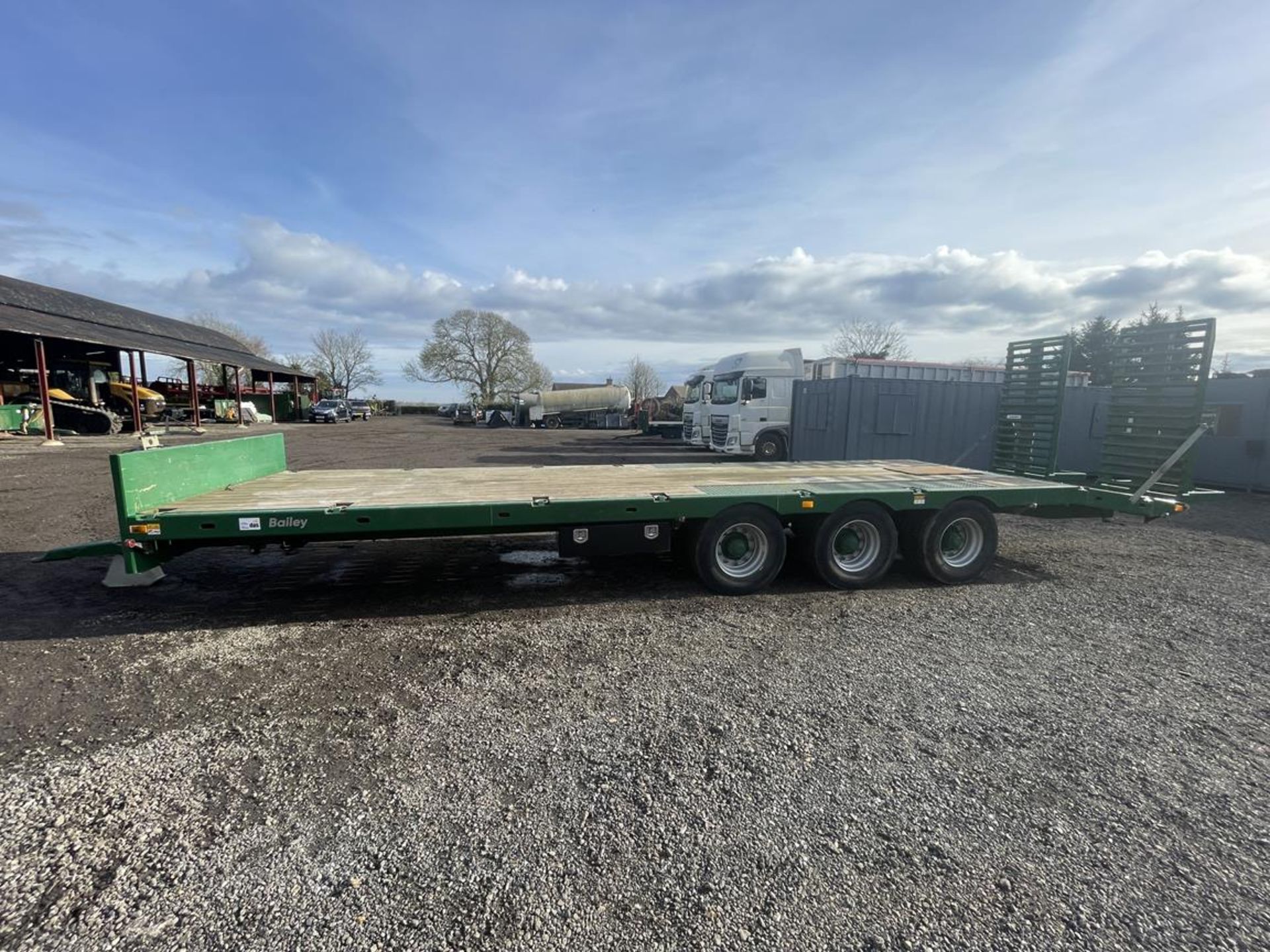 2020 Bailey 20 Ton 36' Triple Axle Low Loader Trailer S/No. 2109220, 435/50R19.5 Mini Super Single - Bild 5 aus 10