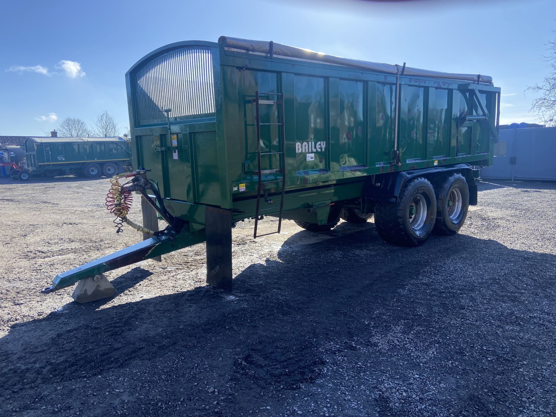 2015 Bailey TB 16-Ton Double Axle Hydraulic Tipper Trailer S/No. 14277, 560/60R22.5 Flotation - Image 9 of 10