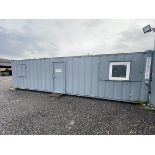 Steel Jackleg Relocatable Canteen Building with Enclosed Office , 32'x 9', Single Door and 4