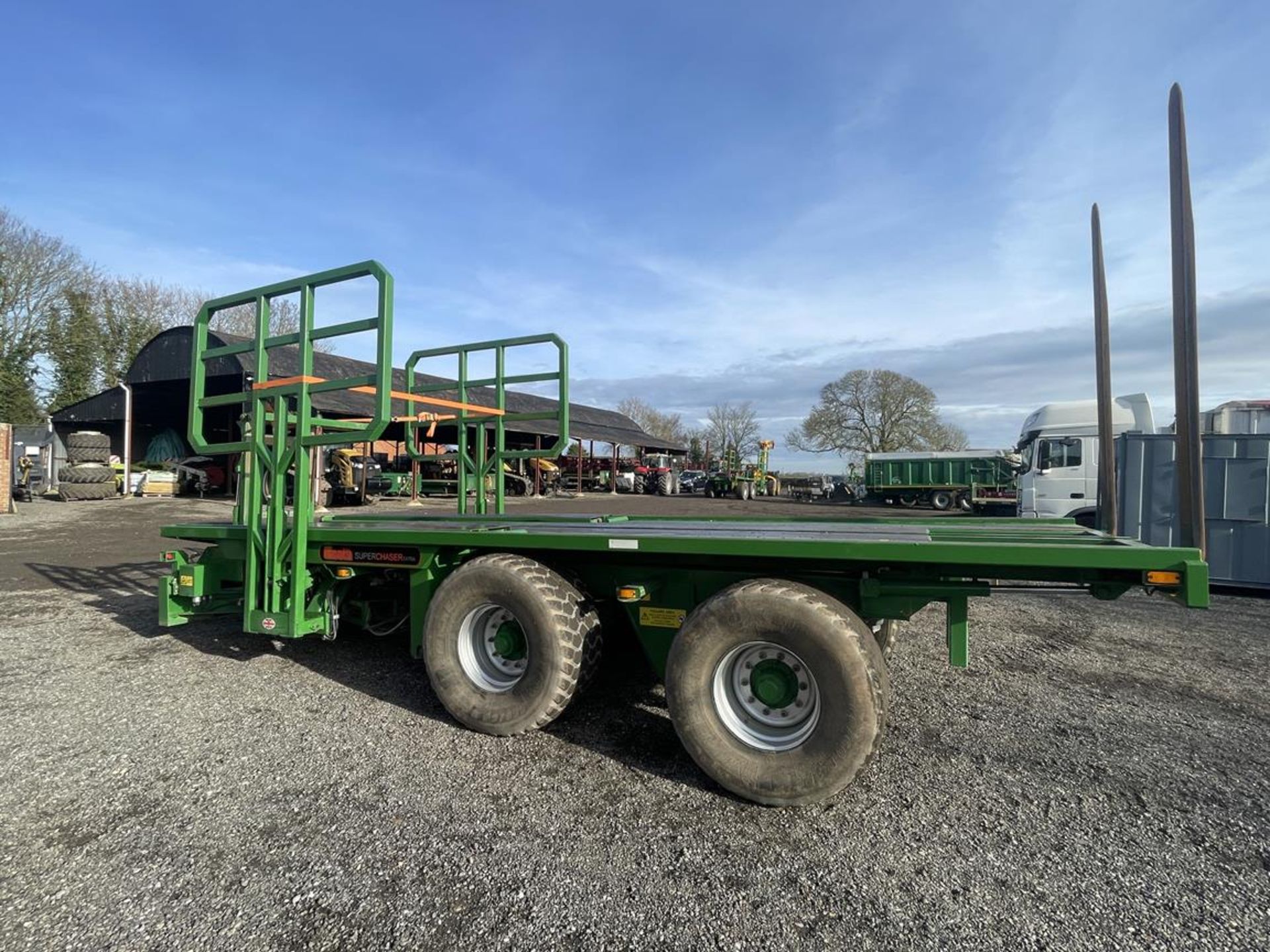 2015 Heath Superchaser Model Super Extra Bale Chaser, Double Axle Trailer S/No. BB15728, Air Brakes, - Image 2 of 9
