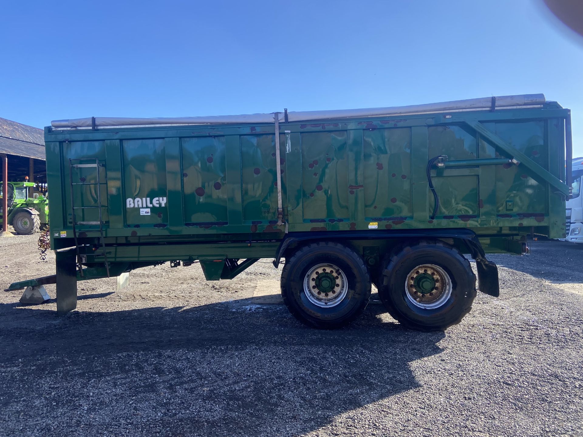 2015 Bailey TB 16-Ton Double Axle Hydraulic Tipper Trailer S/No. 14277, 560/60R22.5 Flotation - Image 8 of 10