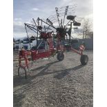 2012 Fella-Werke Reco TS671 Twin Rotor Trailed Rake, S/No. MCA 02096, Weight 1,350kg, Working