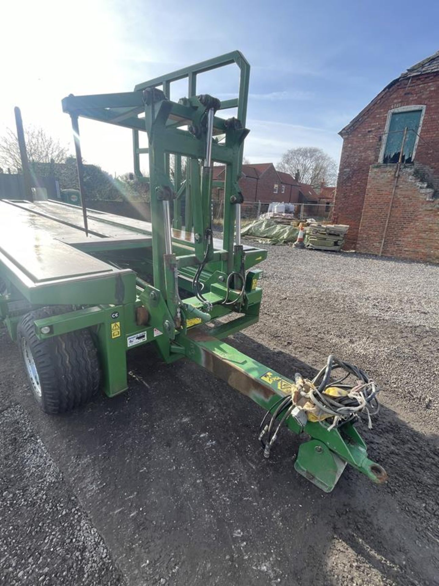 2015 Heath Superchaser Model Super Extra Bale Chaser, Double Axle Trailer S/No. BB15735, Air Brakes, - Image 3 of 9