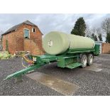 2018 Bailey 15,000 Litre Water Bowser Double Axle Fibreglass Trailer S/No. 1702316, Commercial