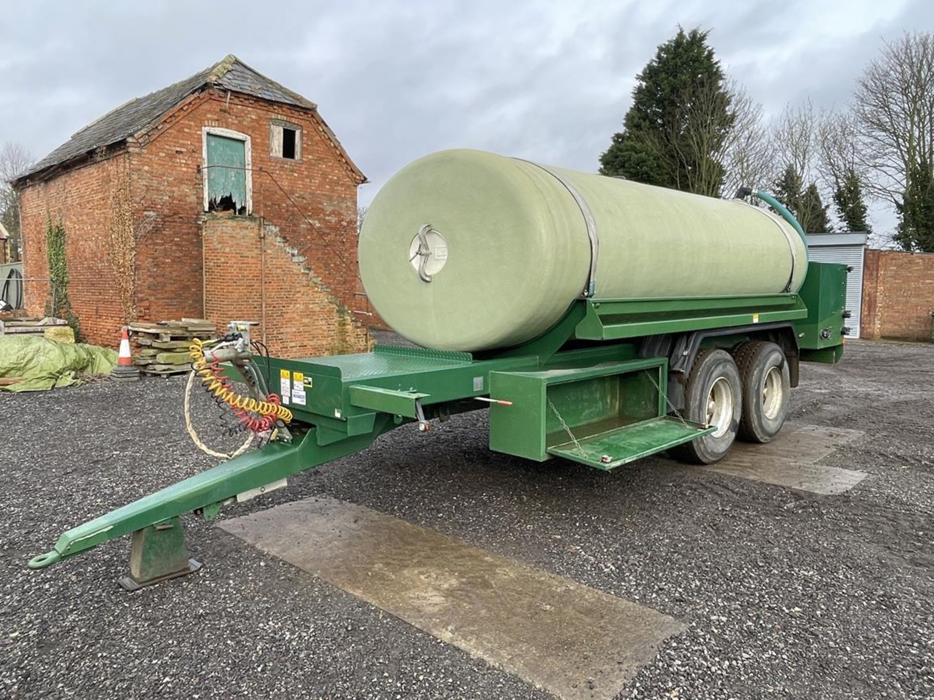 2018 Bailey 15,000 Litre Water Bowser Double Axle Fibreglass Trailer S/No. 1702316, Commercial