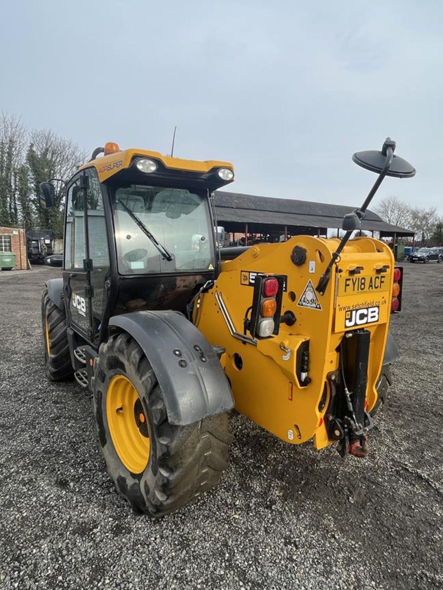 2017 JCB Loadall Agrisuper 535-95 Telehandler (FY18 ACF), S/No. JCB5XB4JTH2573015, 40 KPH, Hours - Bild 5 aus 9