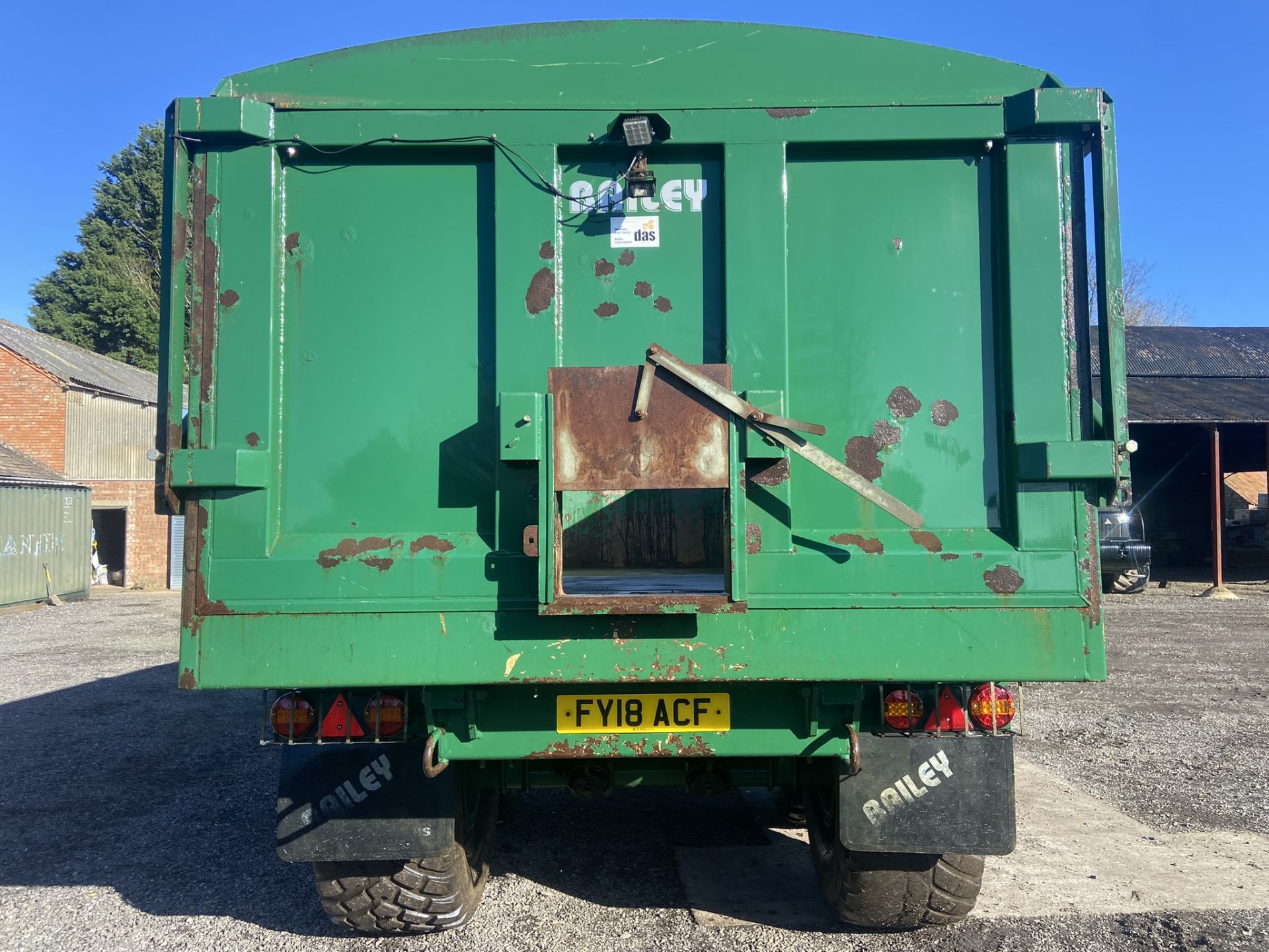 2015 Bailey TB 16-Ton Double Axle Hydraulic Tipper Trailer S/No. 14278, 560/60R22.5 Flotation - Image 5 of 10