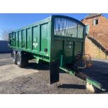 2015 Bailey TB 16-Ton Double Axle Hydraulic Tipper Trailer S/No. 14278, 560/60R22.5 Flotation