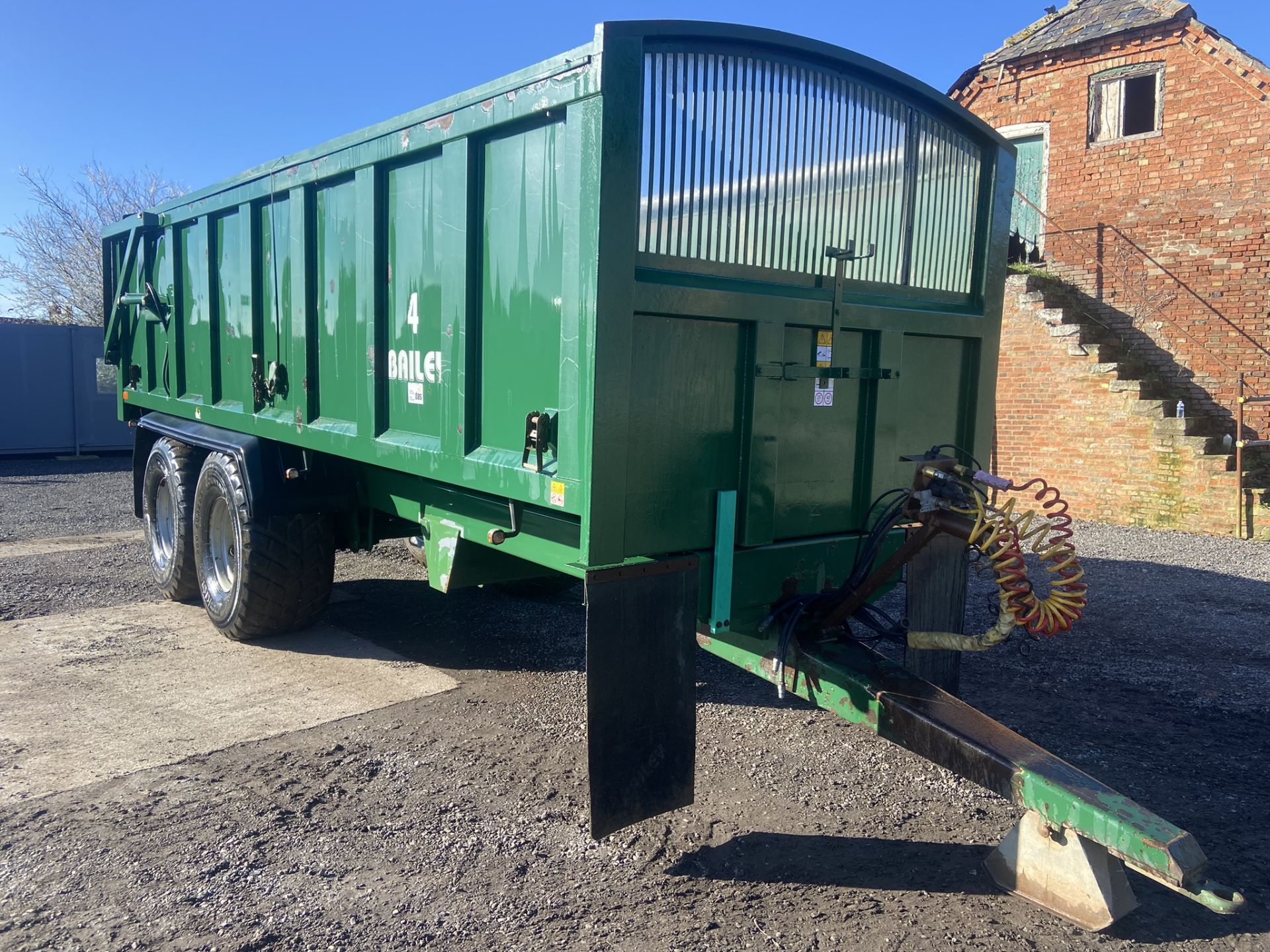 2015 Bailey TB 16-Ton Double Axle Hydraulic Tipper Trailer S/No. 14278, 560/60R22.5 Flotation