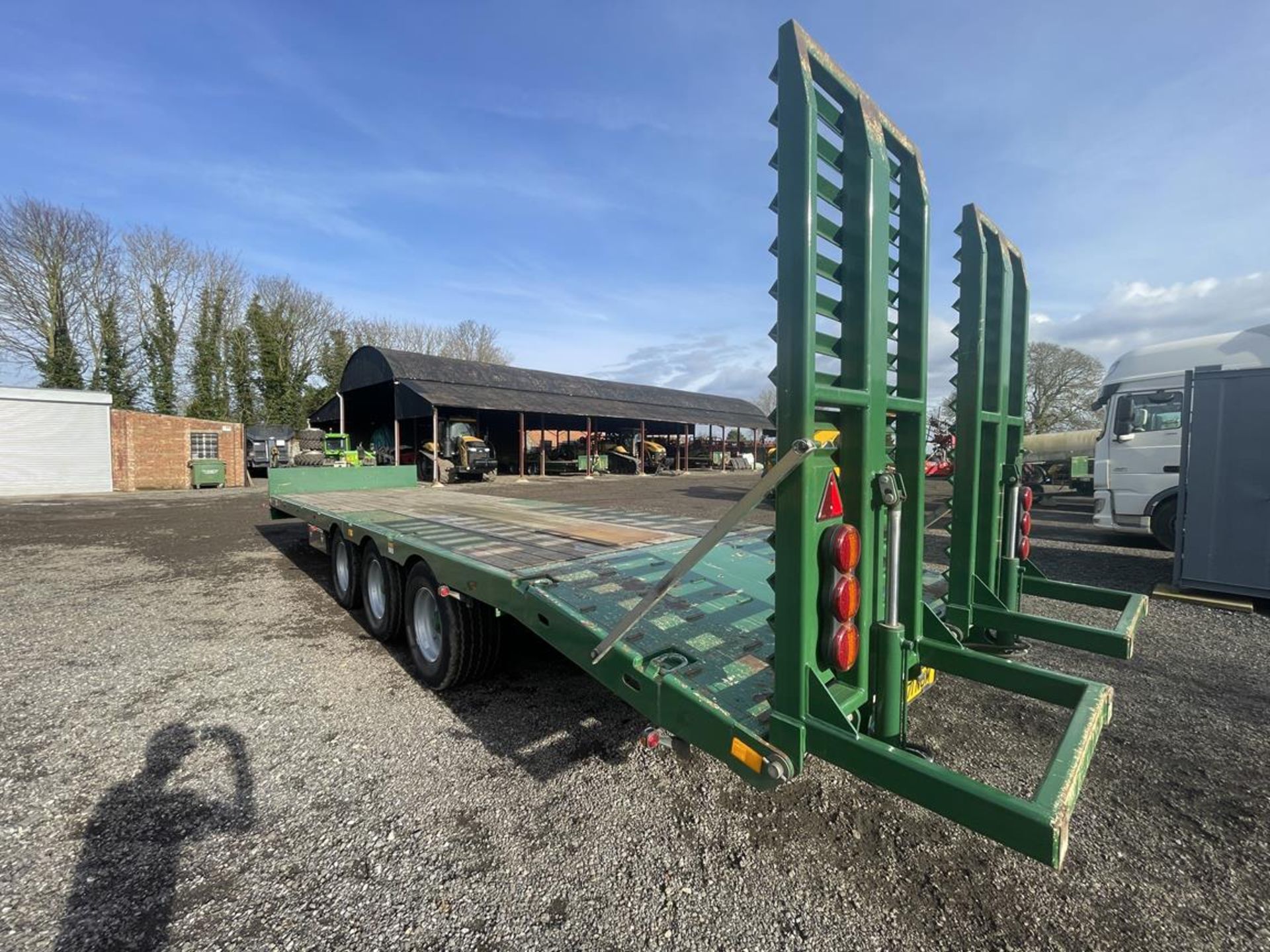 2020 Bailey 20 Ton 36' Triple Axle Low Loader Trailer S/No. 2109220, 435/50R19.5 Mini Super Single - Bild 8 aus 10