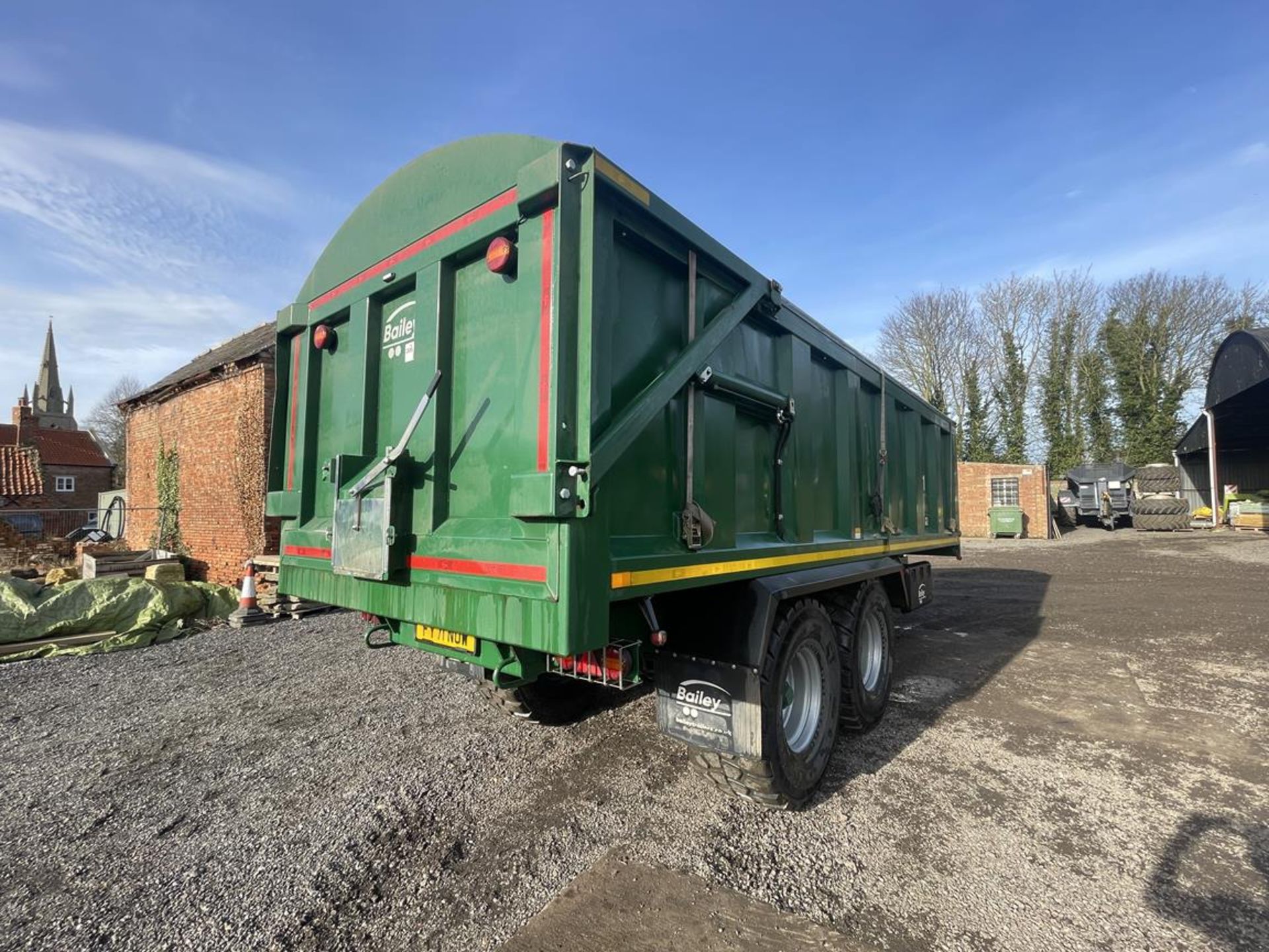 2021 Bailey TB 18-Ton Double Axle Trailer S/No. 2228118, 560/60R22.5 Michelin Tyres, Rollover - Bild 6 aus 10