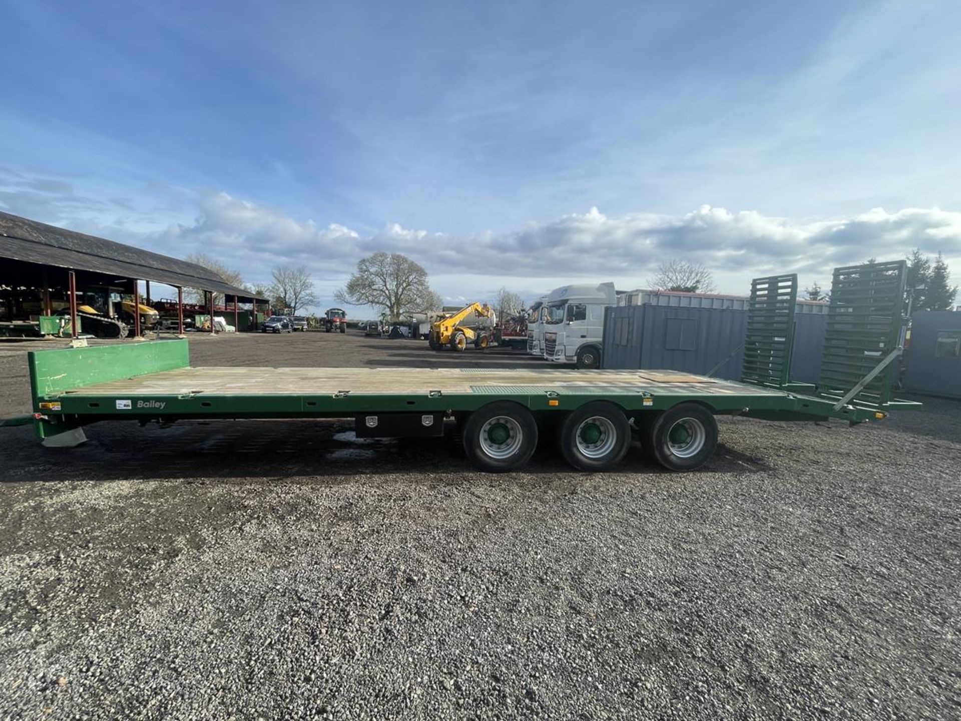 2020 Bailey 20 Ton 36' Triple Axle Low Loader Trailer S/No. 2109220, 435/50R19.5 Mini Super Single - Image 9 of 10