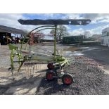 2013 Claas Liner 420 Type G11 Single Rotor Rake, S/No. G1102521, Mass Weight 650kg, 12 Tine Arms,