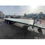 2019 Bailey 36' 18-Ton Flat Deck Triple Axle Flatbed Trailer, S/No. 193818, 435/50R19.5 Mini Super