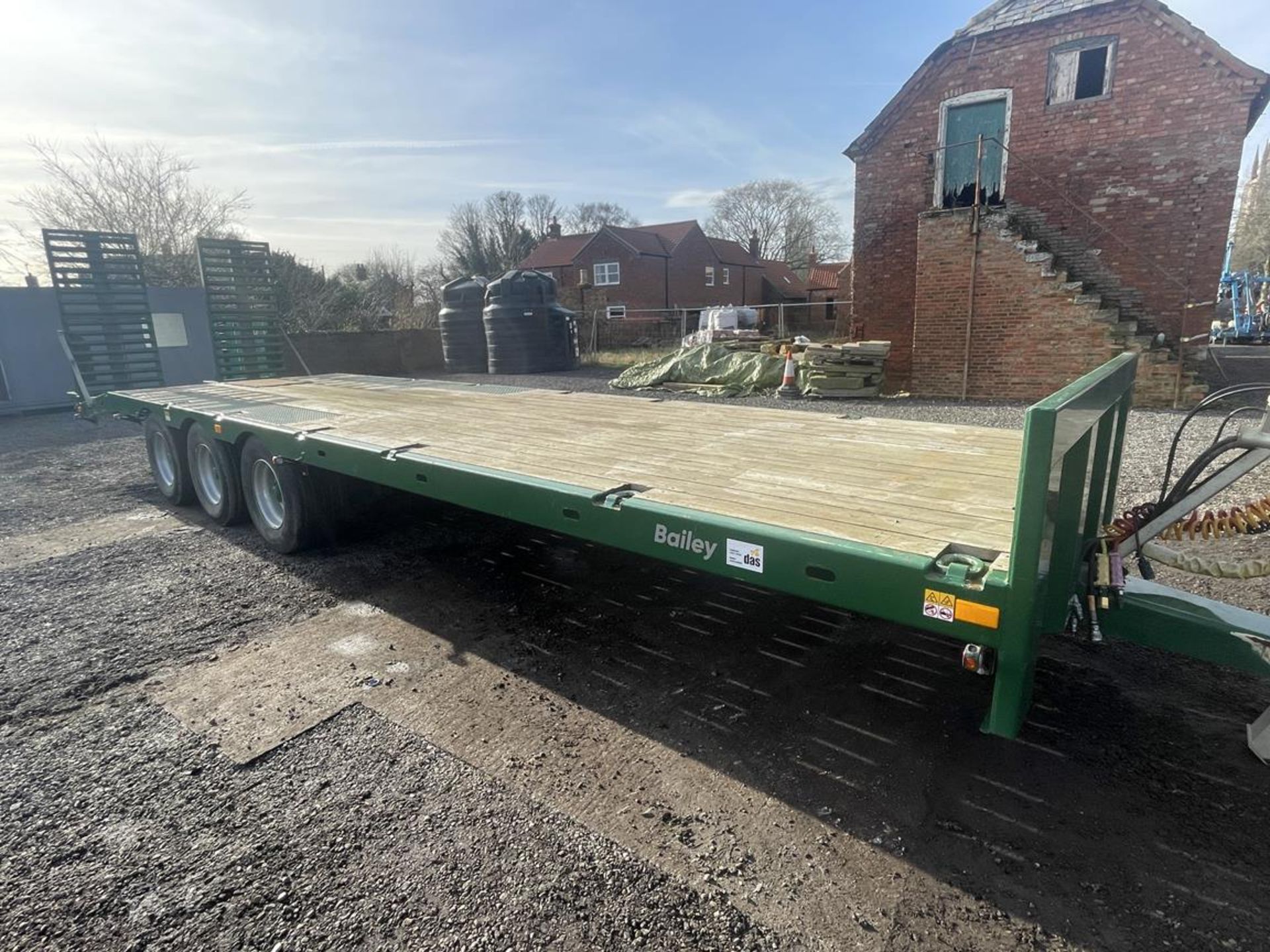 2020 Bailey 20 Ton 36' Triple Axle Low Loader Trailer S/No. 2109220, 435/50R19.5 Mini Super Single - Image 2 of 10