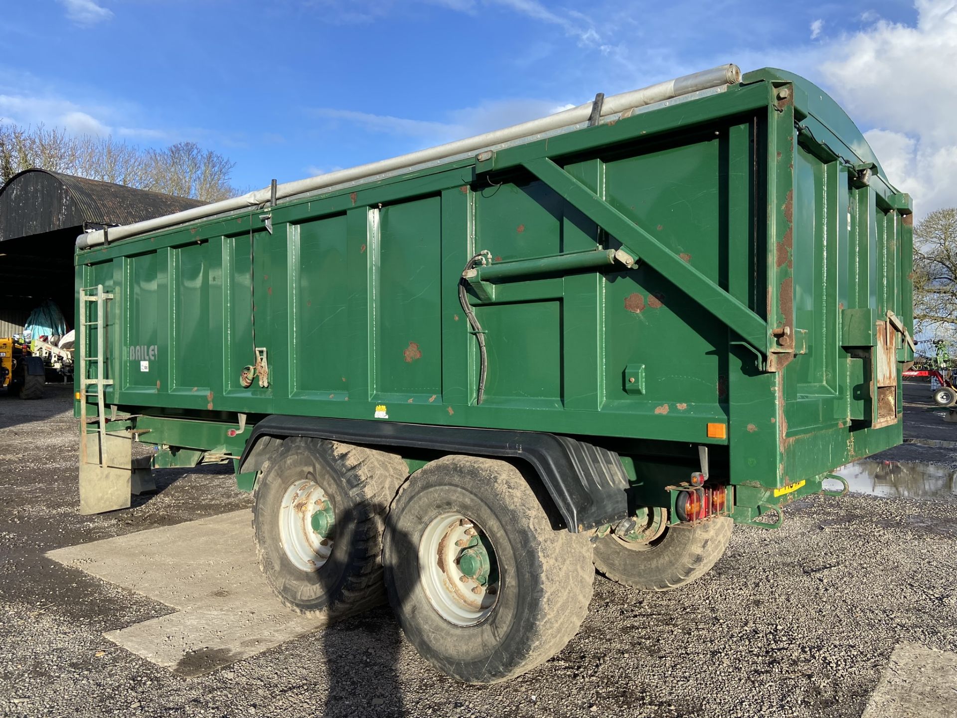 2015 Bailey TB 16-Ton Double Axle Hydraulic Tipper Trailer S/No. 14276, 560/60R22.5 Flotation - Image 7 of 10