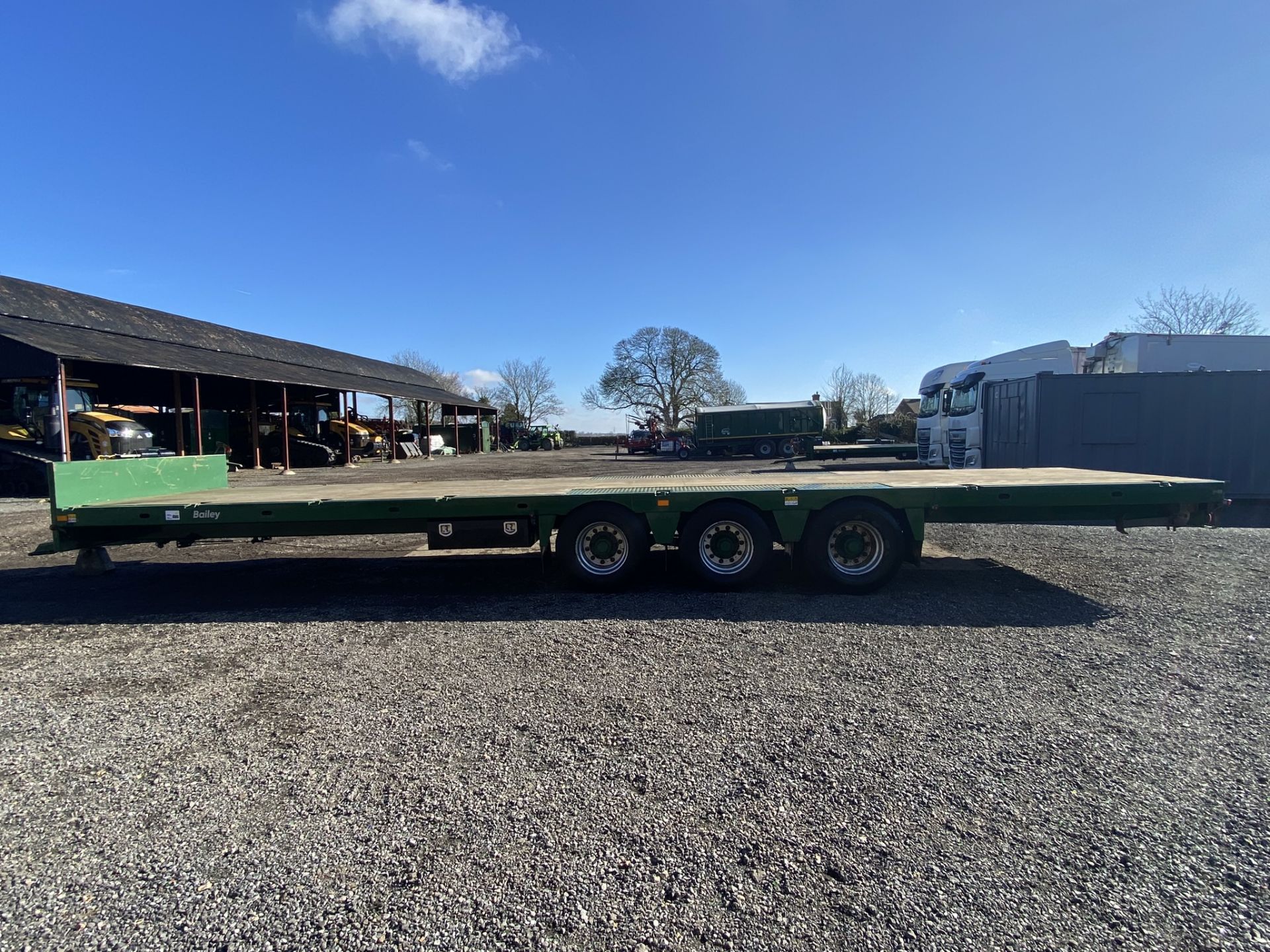 2019 Bailey 36' 20-Ton Flat Deck Triple Axle Flatbed Trailer S/No. 1872620, 435/50R 19.5 Mini - Image 7 of 9