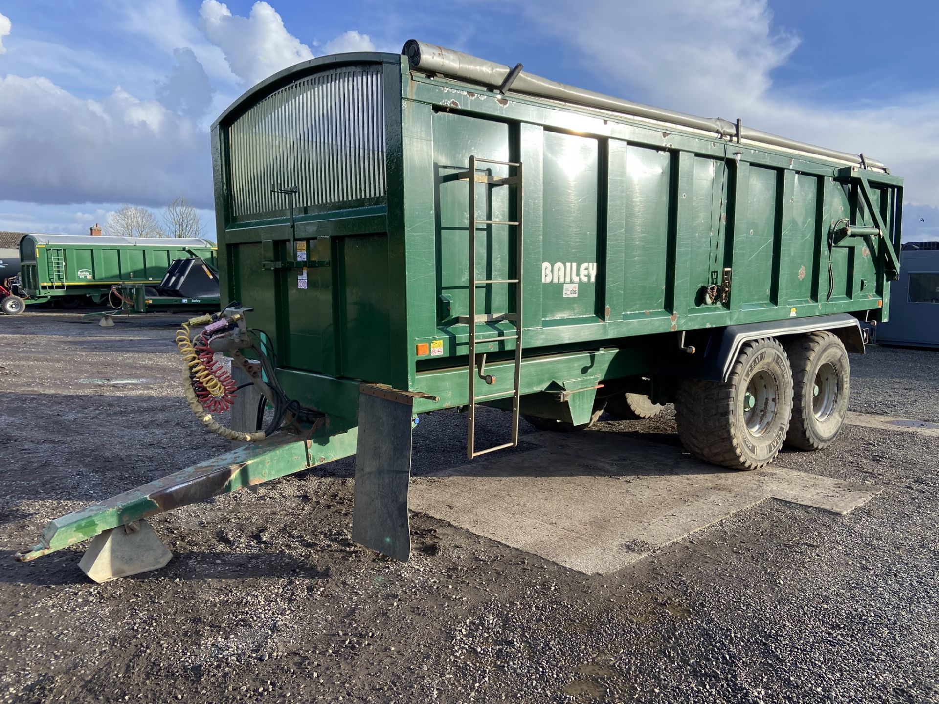 2015 Bailey TB 16-Ton Double Axle Hydraulic Tipper Trailer S/No. 14276, 560/60R22.5 Flotation - Image 9 of 10