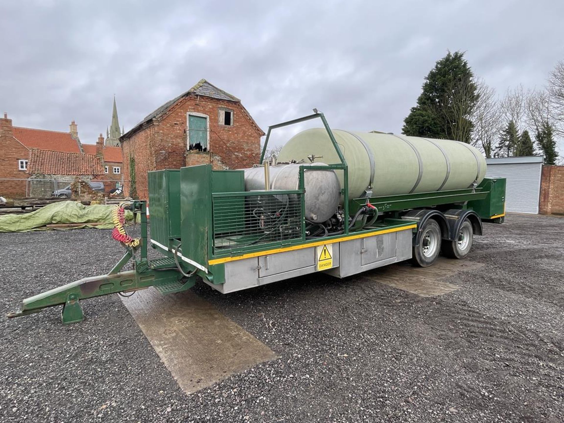 Bailey 18-Ton Double Axle Water Bowser Tailer Fitted with Kohler 9101.487 Diesel Pump with 1500L