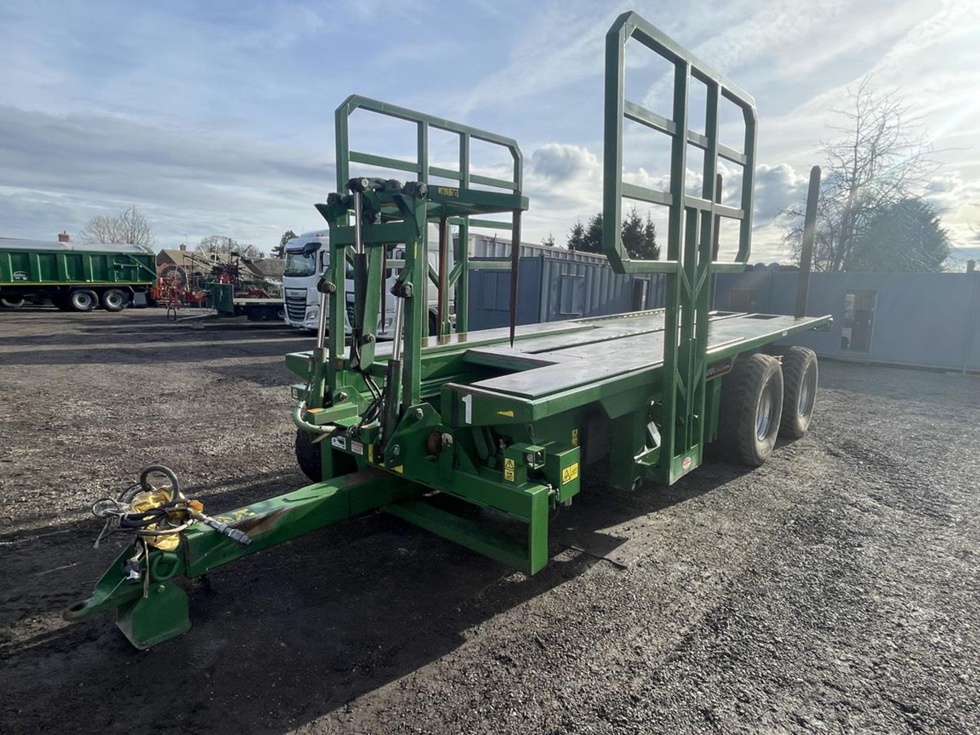 2015 Heath Superchaser Model Super Extra Bale Chaser, Double Axle Trailer S/No. BB15735, Air Brakes, - Image 2 of 9