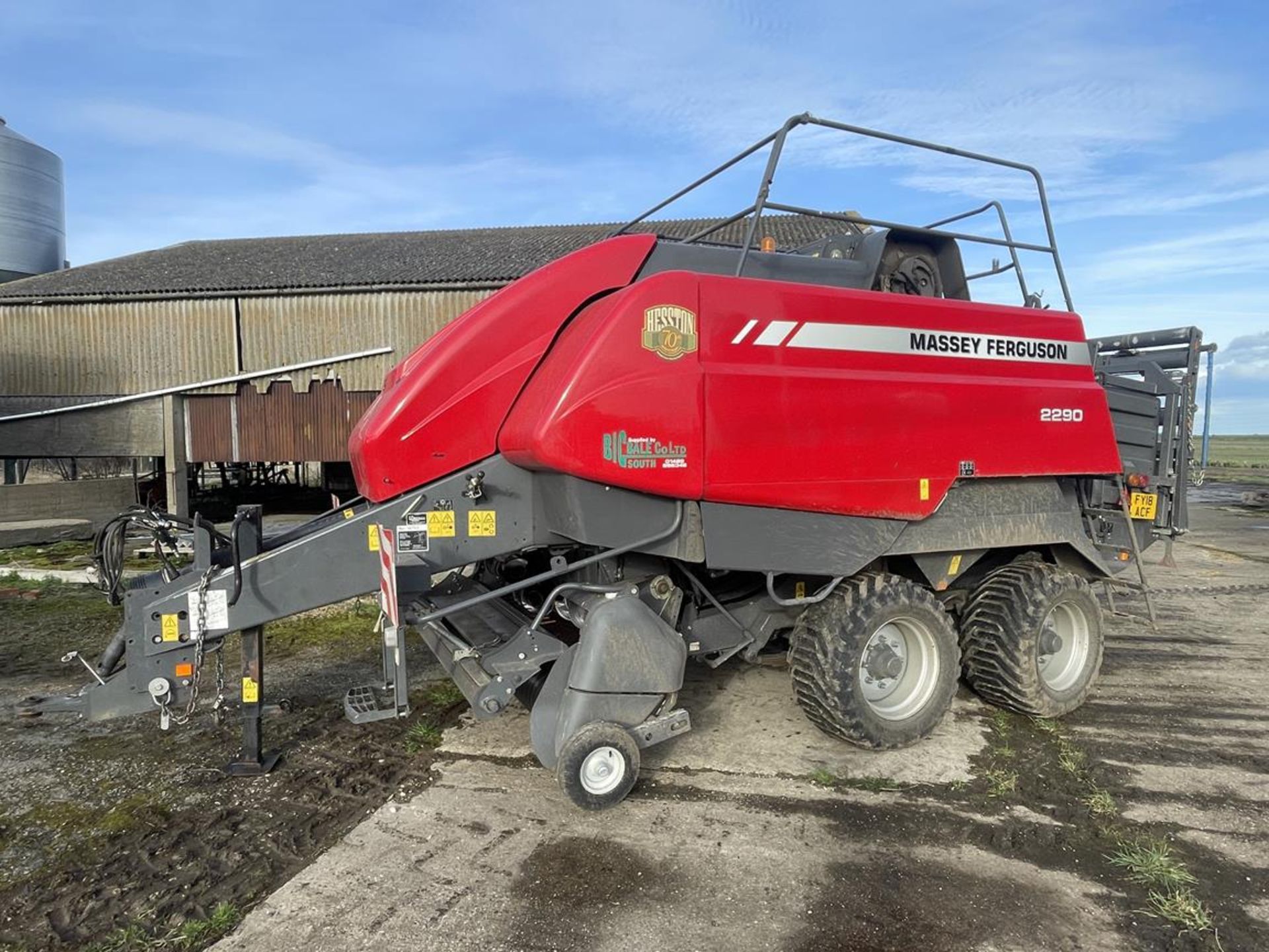 2017 Massey Ferguson MF2290 Model SQ Twin Axle Baler, S/No. AGCM22900HHB15147, 29,670 bales,