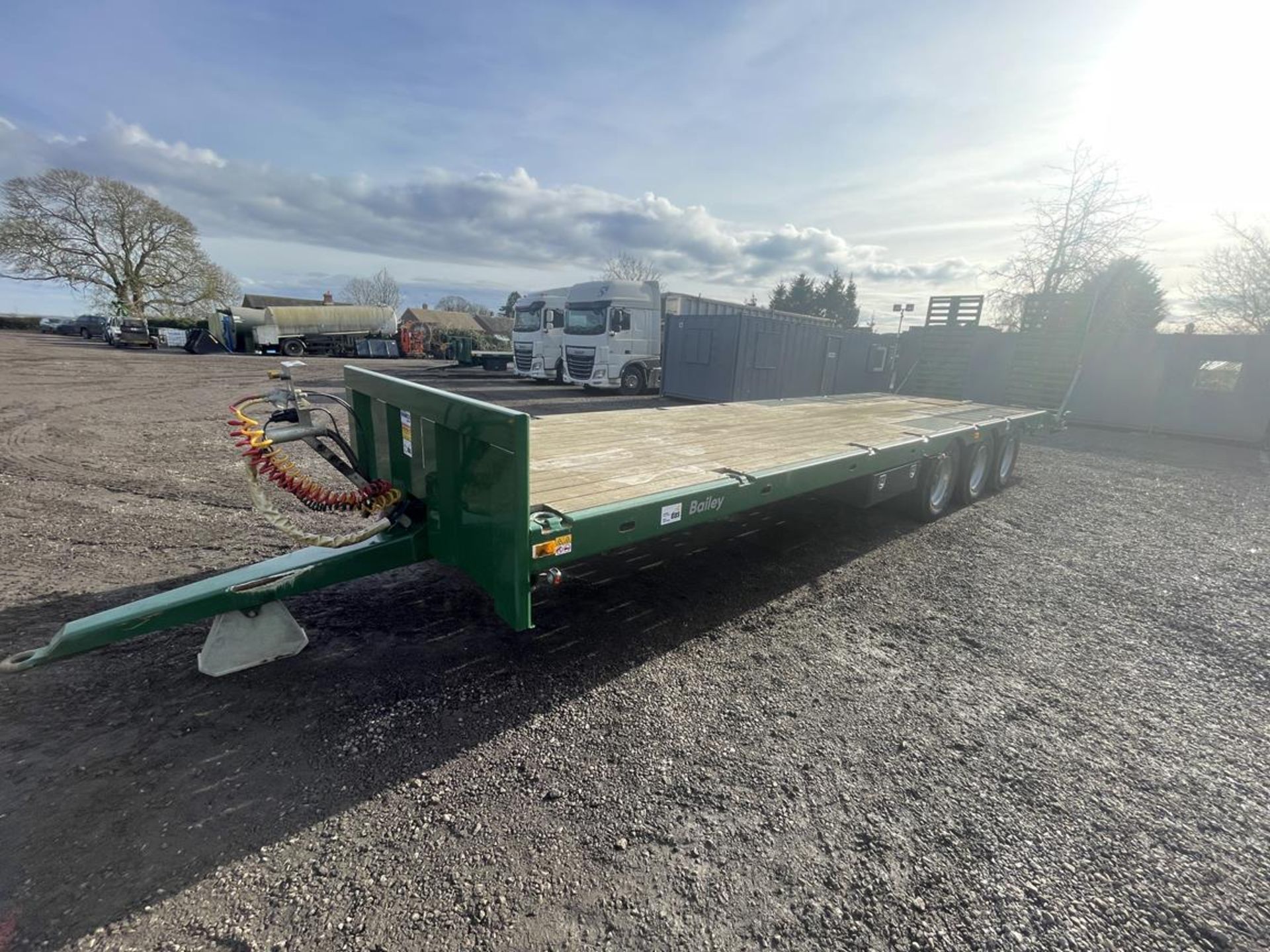 2020 Bailey 20 Ton 36' Triple Axle Low Loader Trailer S/No. 2109220, 435/50R19.5 Mini Super Single - Bild 4 aus 10