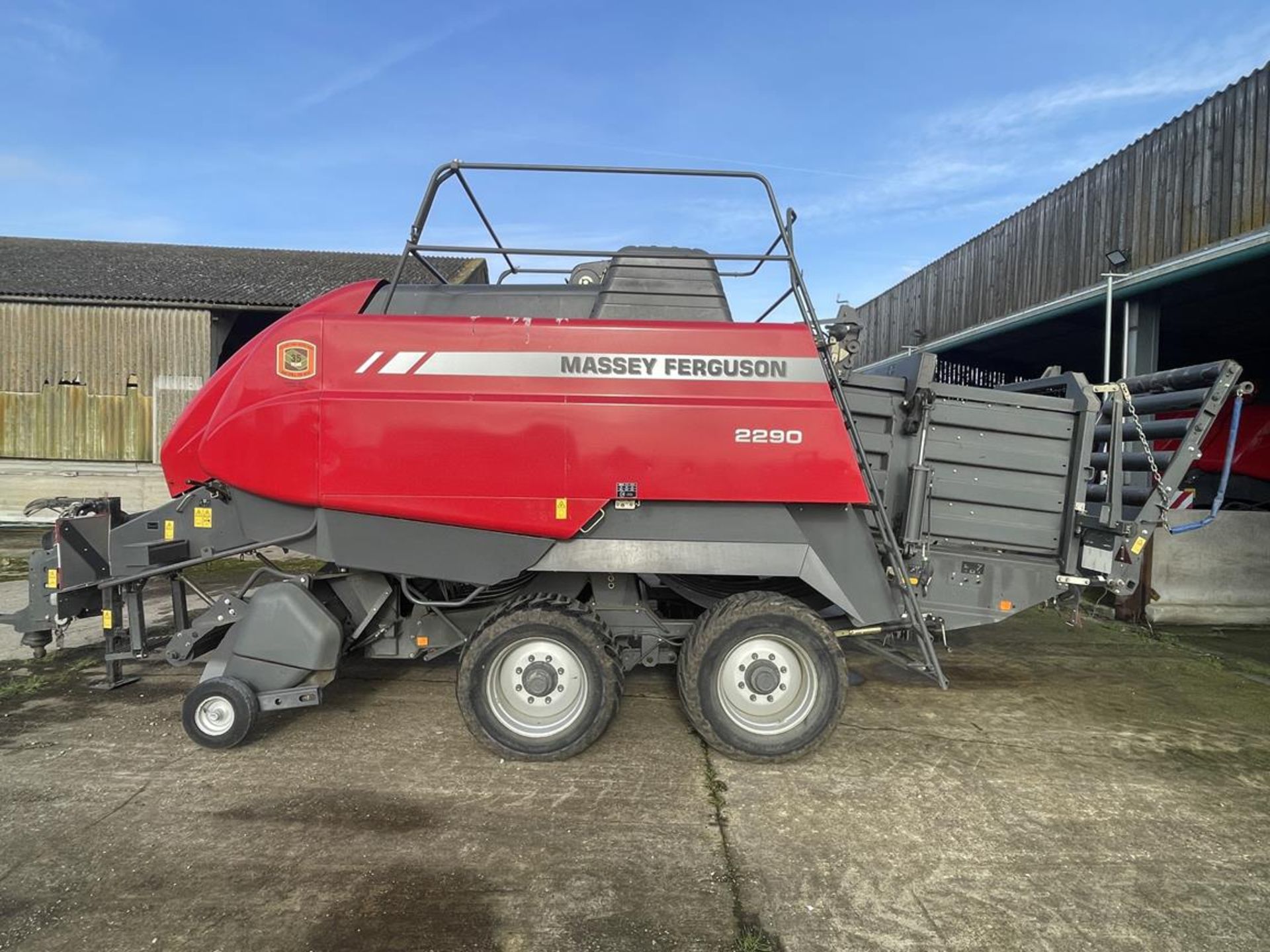 2014 Massey Ferguson MF2290 Model SQ Twin Axle Baler, S/No. AGCM22900EHB05320, 57,256 Bales,