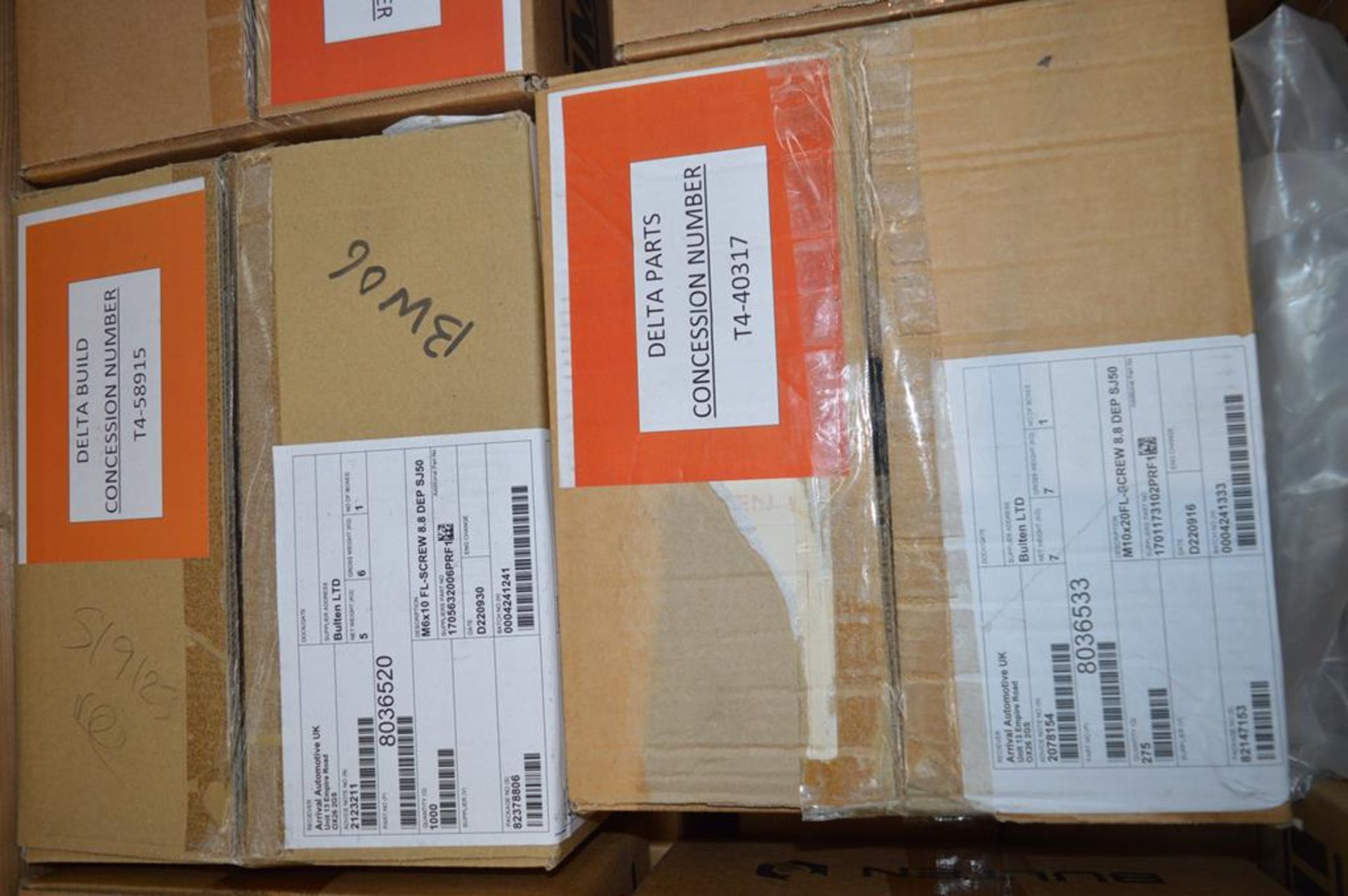 Pallet of assorted Hexflang nuts M8, M6 x10FL screws, M8 x 20FL, M6 x 30 screws (boxed) - Image 5 of 5