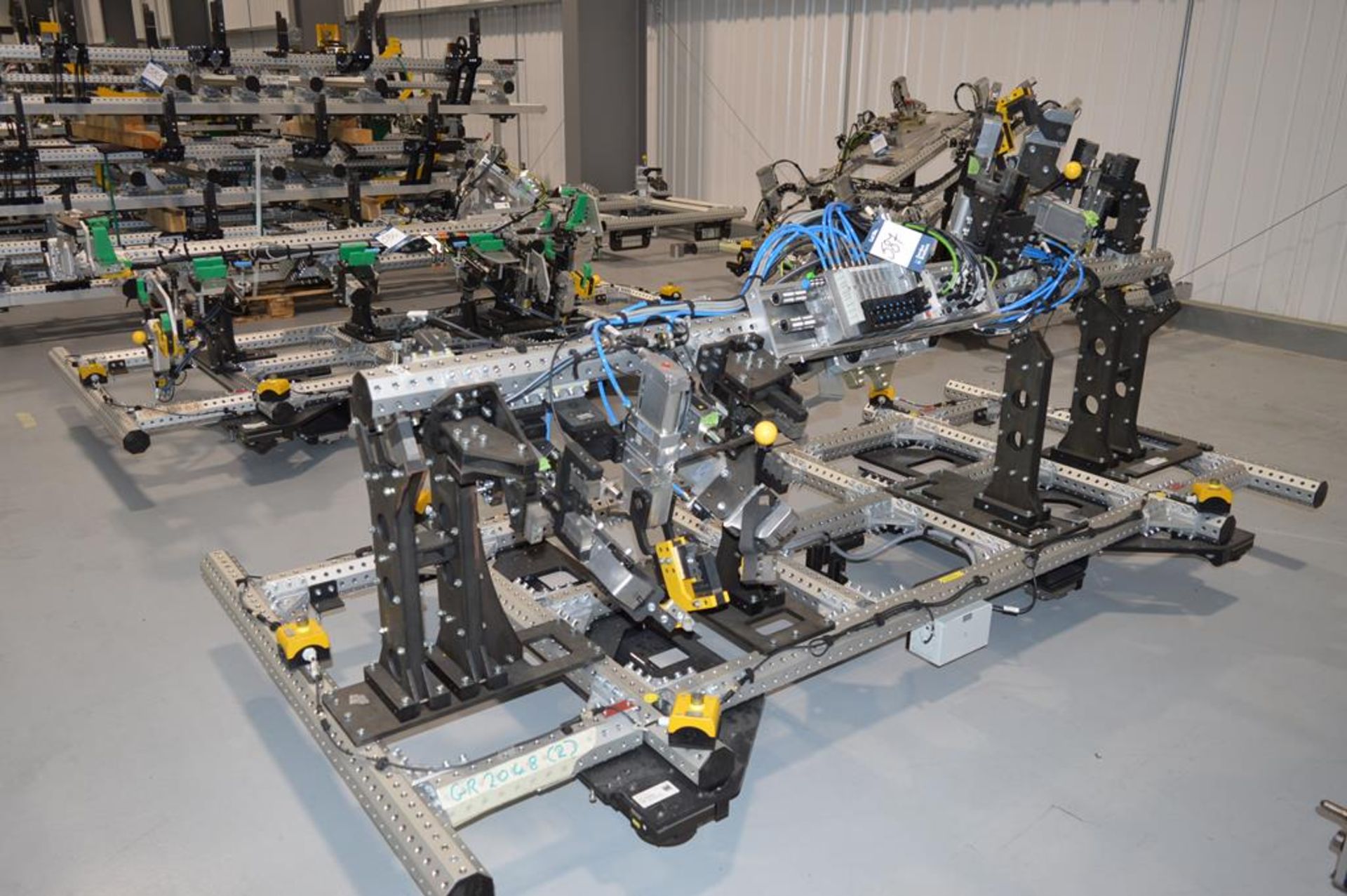 Edag Production Solutions robot tooling fitted with Tunkers clamping system, Festo solonoids and