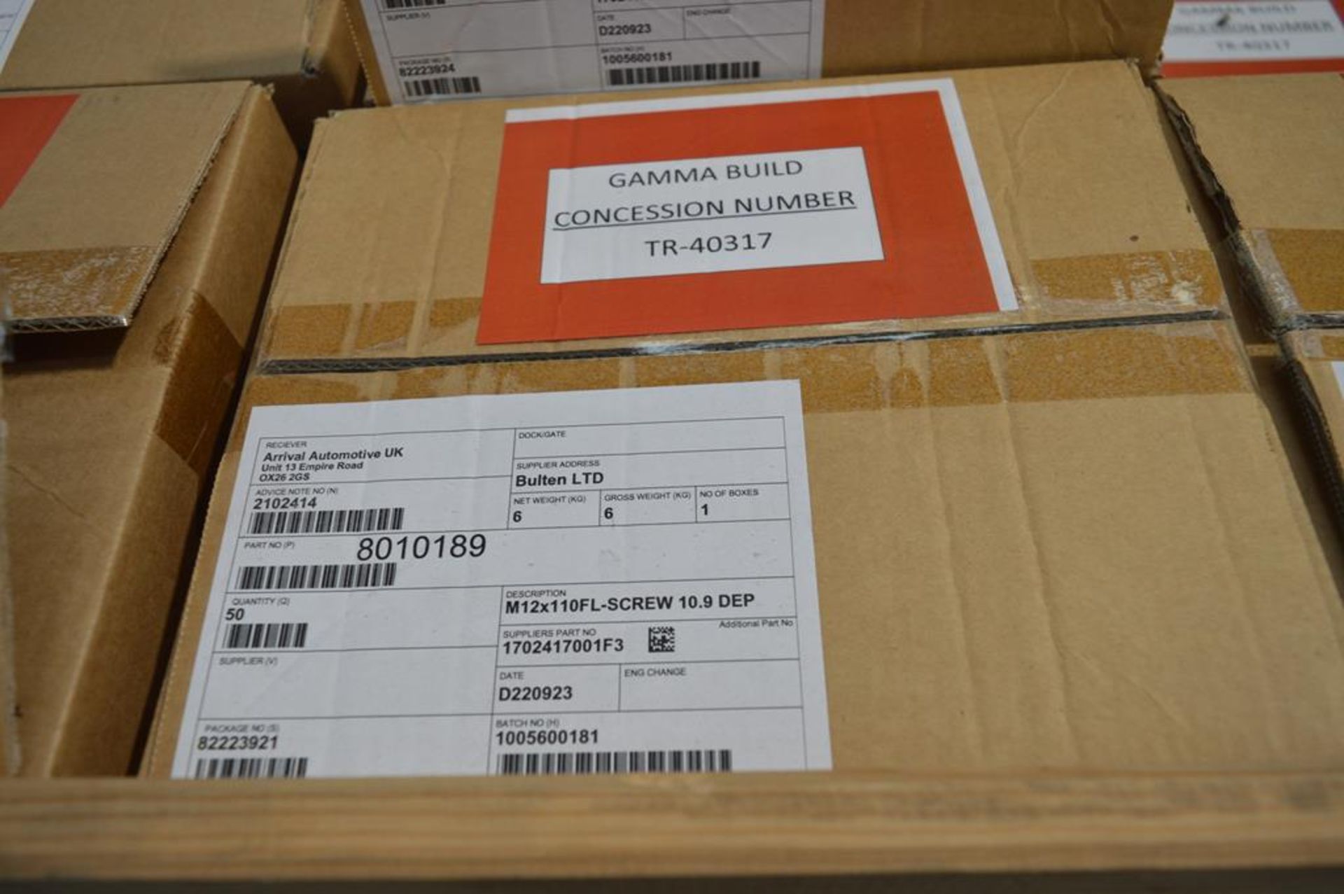 2x (no.) pallets of M12 x 110FL screws (boxed) - Image 3 of 3