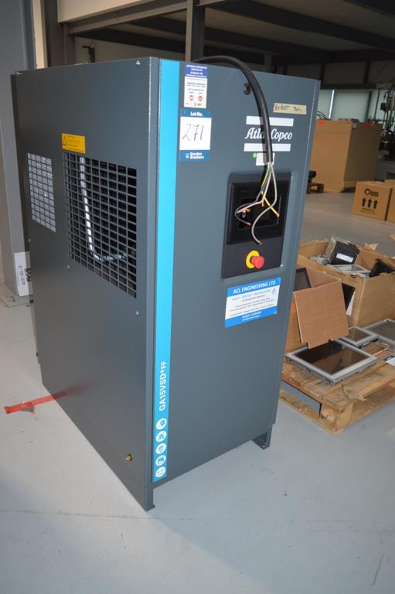 Atlas Copco, GA15VSD+FF, packaged air compressor, Serial No. AP1278857 (DOM: 2022) - Bild 2 aus 4