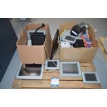 Pallet of assorted Allen-Bradley, control slot chassis, ethernet IP, Panelview plus panels, etc.