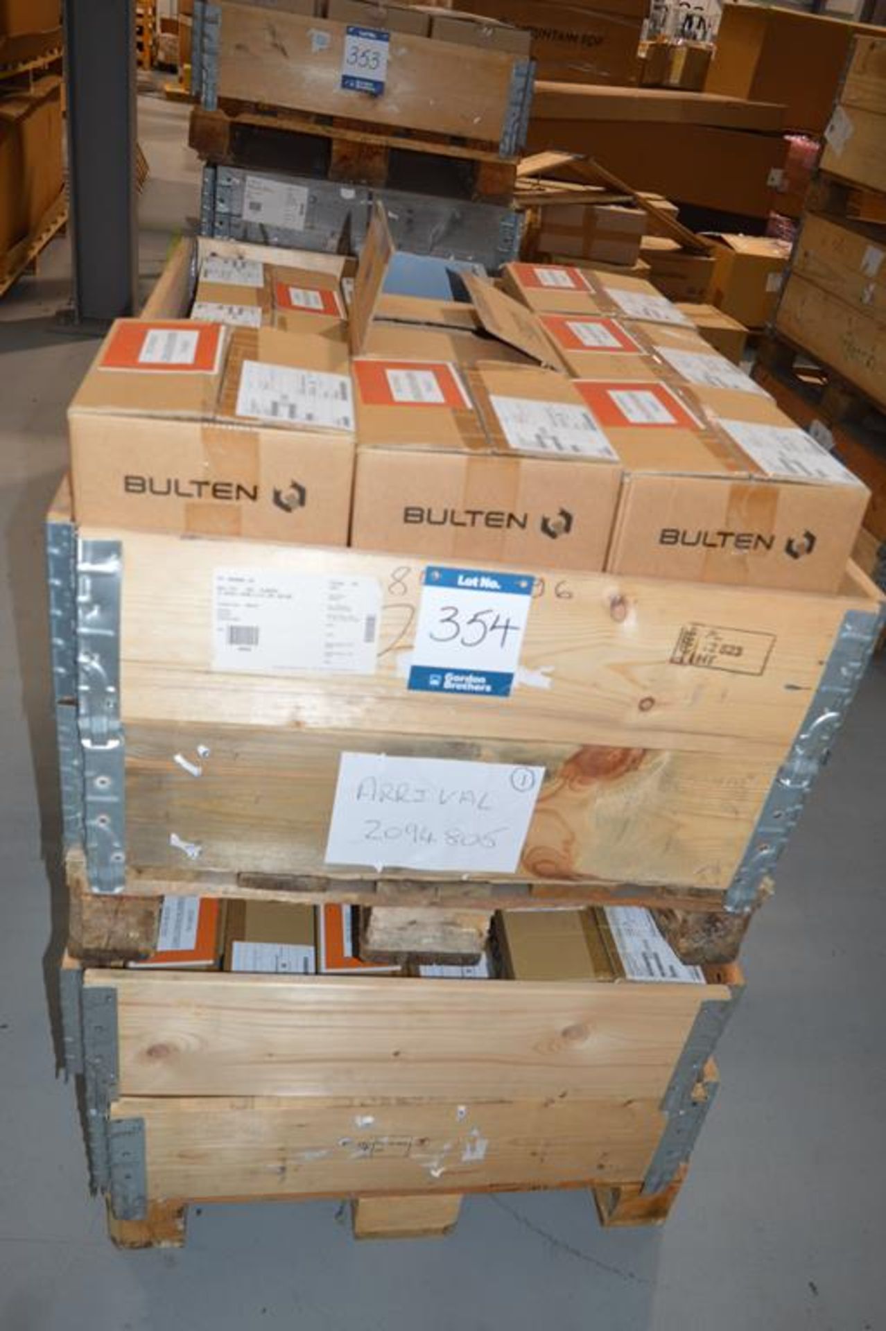 2x (no.) pallets M12 x 80FL bolts (boxed)