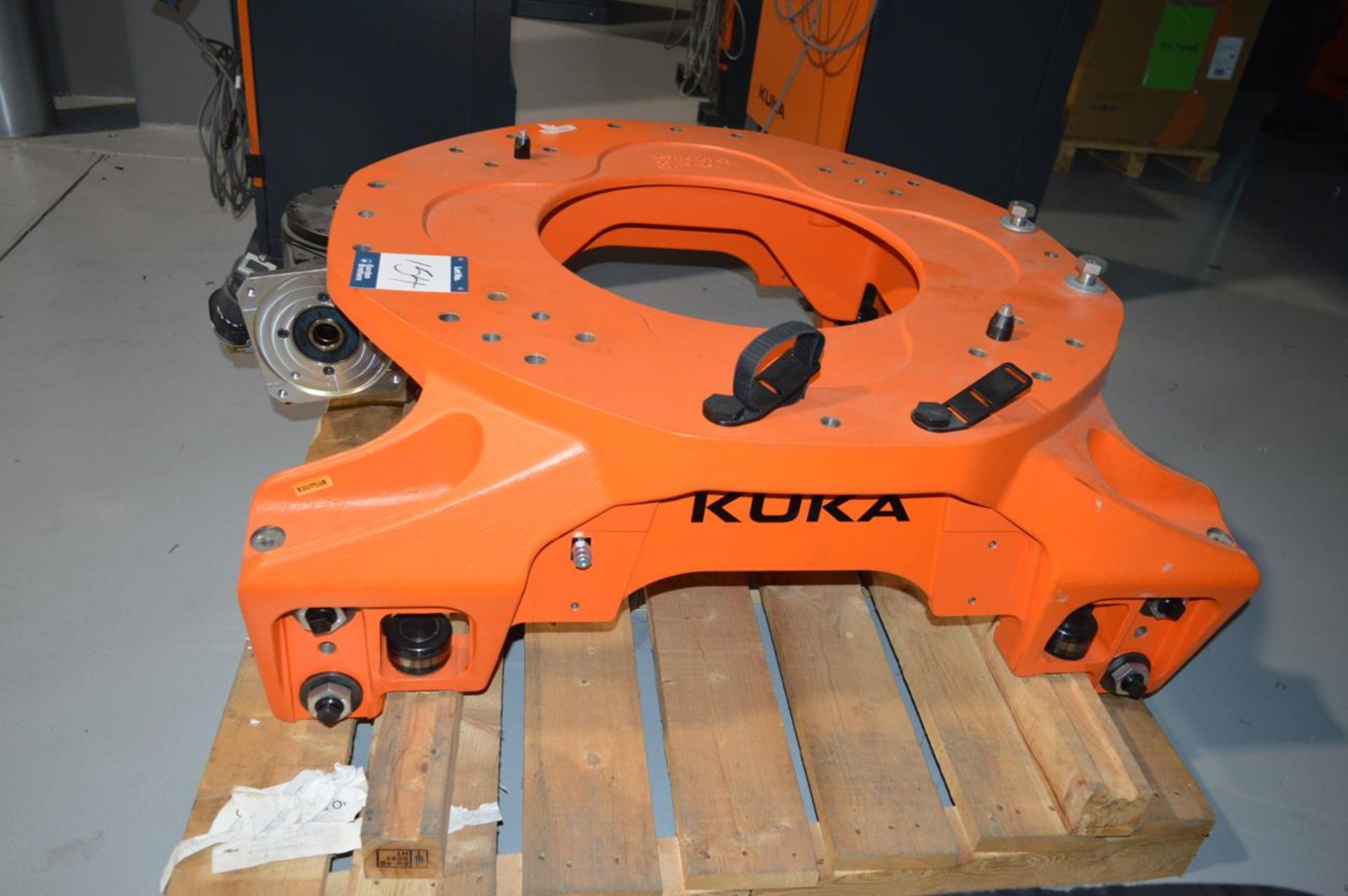 Kuka, robot base plate, red - Image 2 of 2