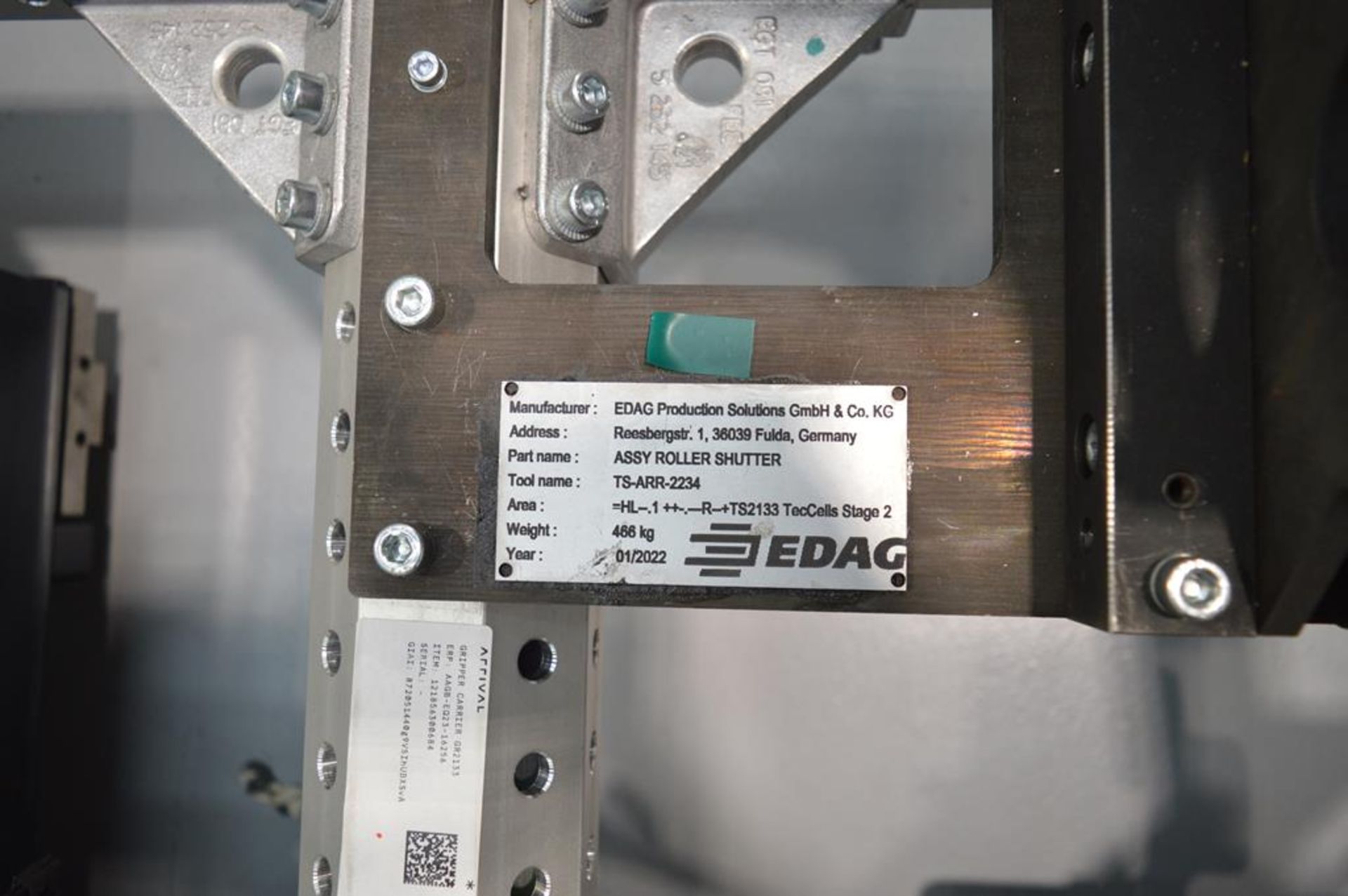 Edag Production Solutions robot tooling fitted with Tunkers clamping system, Festo solonoids and - Image 3 of 3