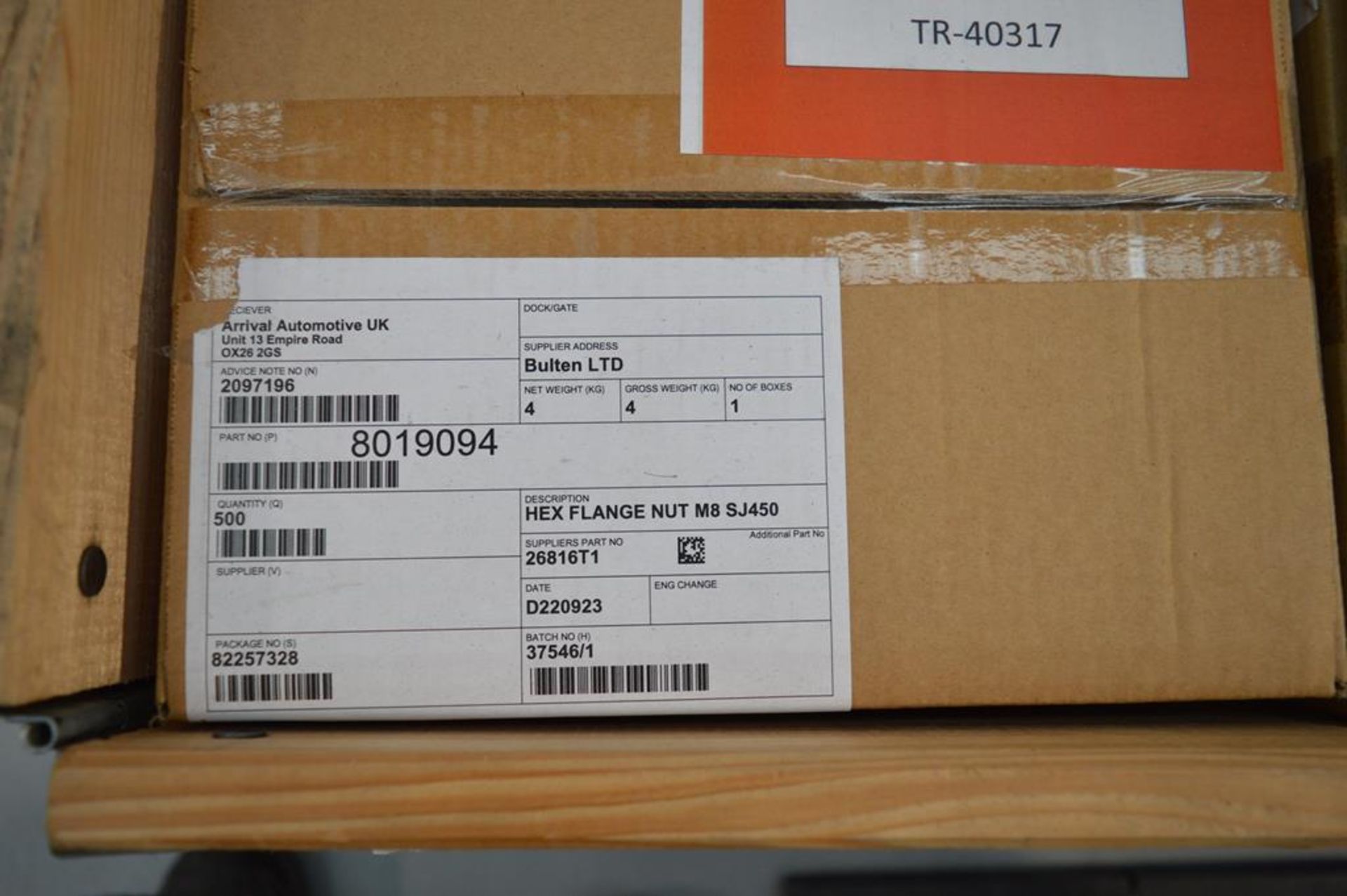 Pallet of assorted Hexflang nuts M8, M6 x10FL screws, M8 x 20FL, M6 x 30 screws (boxed) - Image 2 of 5