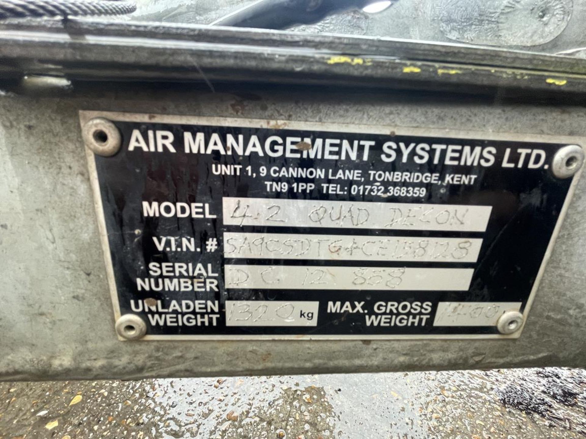 AMS Model 4.20Quad Decon Trailer Welfare Unit S/No. DC.12.858 - Image 6 of 15