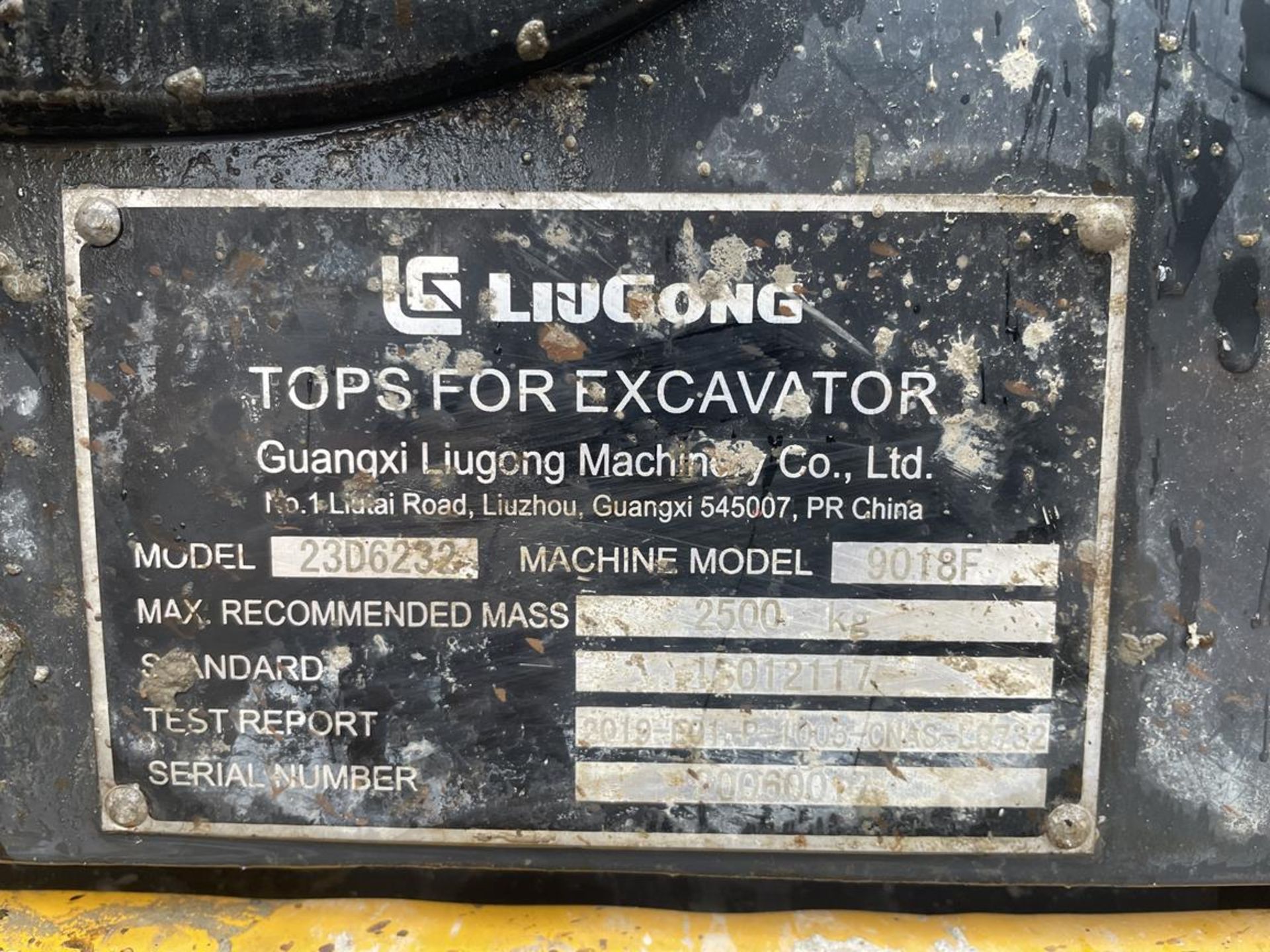 Liugong 9018F 1.9-Ton Hydraulic Mini Excavator S/No. LGC9018FVL0257691 (YOM: 2020), Run Hours: 446. - Bild 6 aus 17