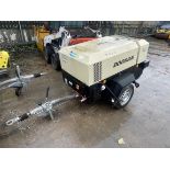 Doosan Model 7/41 Towable 7-Bar Air Compressor S/No. UN5741FXXKY435641, Run Hours: 232.7