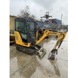 Liugong 9018F 1.9-Ton Hydraulic Mini Excavator S/No. LGC9018FLLC257693 (YOM: 2020), Run Hours: 760.3