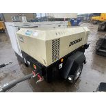 Doosan Model 7/41 Towable 7-Bar Air Compressor S/No. UN5741FXXKY435642, Run Hours: 207.1